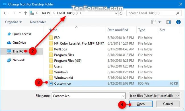 Windows'ta Müzik klasörü simgesi nasıl değiştirilir / geri yüklenir
