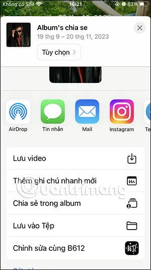 Arahan untuk menggunakan album ulang tahun pada iPhone