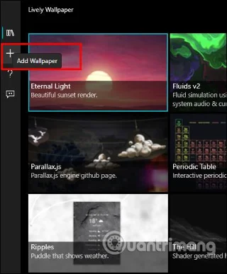 Cara menggunakan Kertas Dinding Lively untuk menetapkan video sebagai kertas dinding komputer