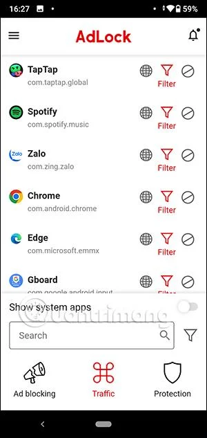 Instrucciones para usar AdLock en teléfonos Android