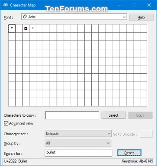 Windows で文字マップを開いて使用する方法