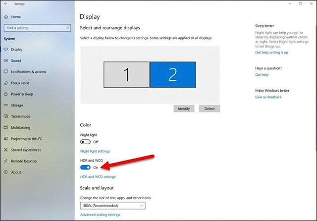 Windows 10'da HDR nasıl etkinleştirilir