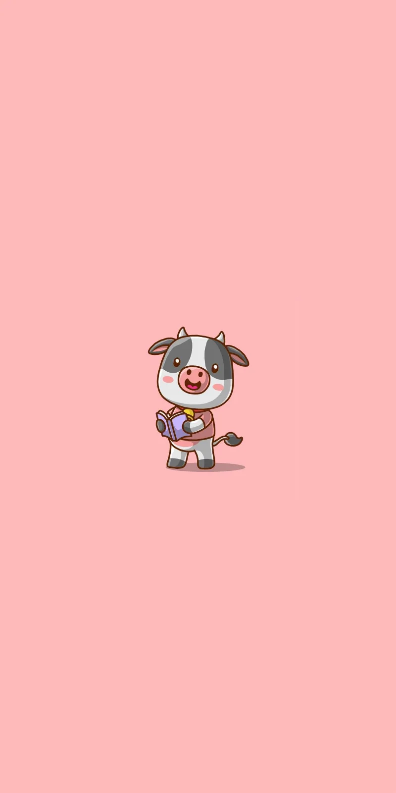 Kertas dinding lembu tenusu comel, gambar lembu tenusu comel