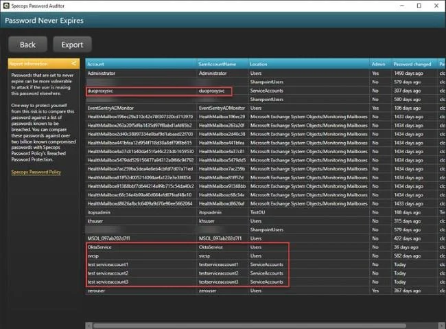 Active Directory hizmet hesaplarını yönetme ve güvenliğini sağlama