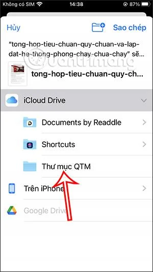 Cara membuat folder dalam Fail pada iPhone/iPad