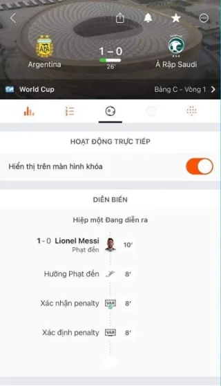 Bola Sepak Forza: Ikuti markah Piala Dunia pada skrin kunci iPhone