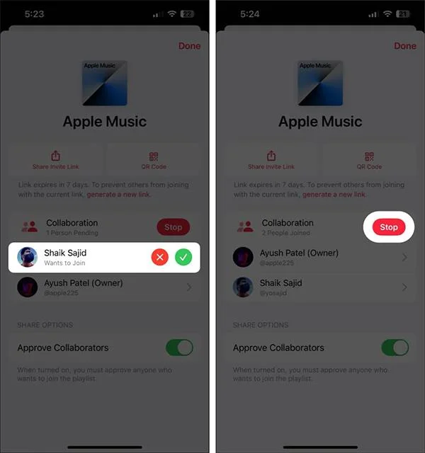 Cara membuat senarai main kolaboratif dalam Apple Music