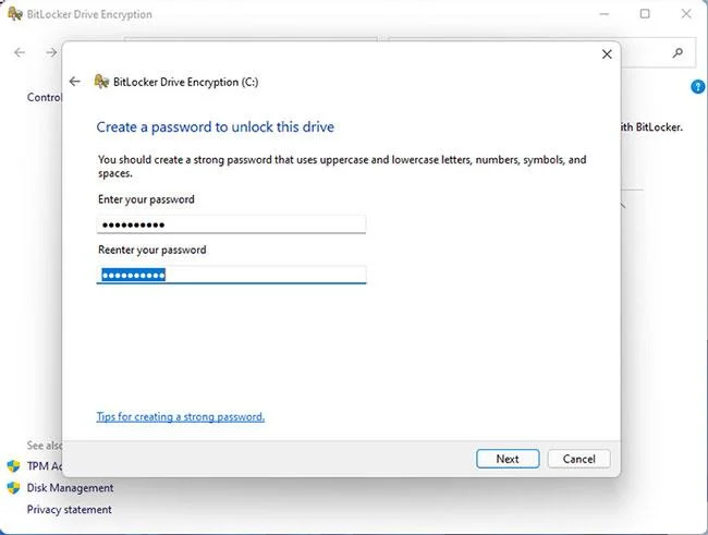 Windows 11 sabit diski nasıl şifrelenir
