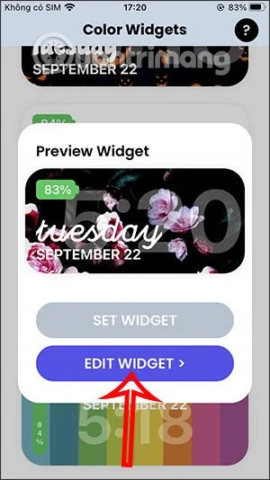 Cara menggunakan Widget Warna untuk mencipta widget kalendar dan bateri pada iOS
