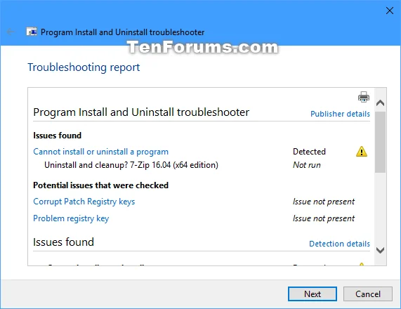 Windows'ta Program Yükleme ve Kaldırma Sorun Gidericisi nasıl indirilir ve kullanılır?