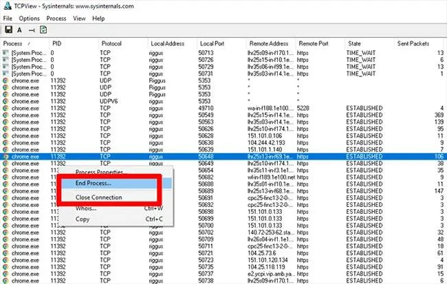 Comment vérifier les ports utilisés dans Windows 10