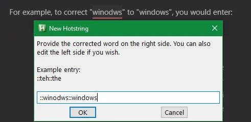 Cara menggunakan skrip Autocorrect dengan AutoHotkey