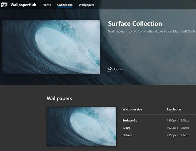 Sila muat turun kertas dinding 4K gaya Surface yang cantik