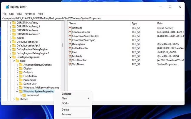 Windows 11'de Sistem Özellikleri'ni açmak için kısayol nasıl kurulur