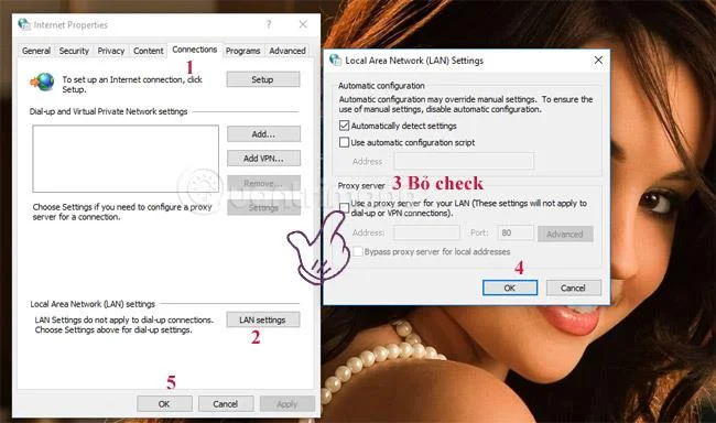 Windows 10'da Proxy Sunucuya Bağlanılamıyor hatasını düzeltme