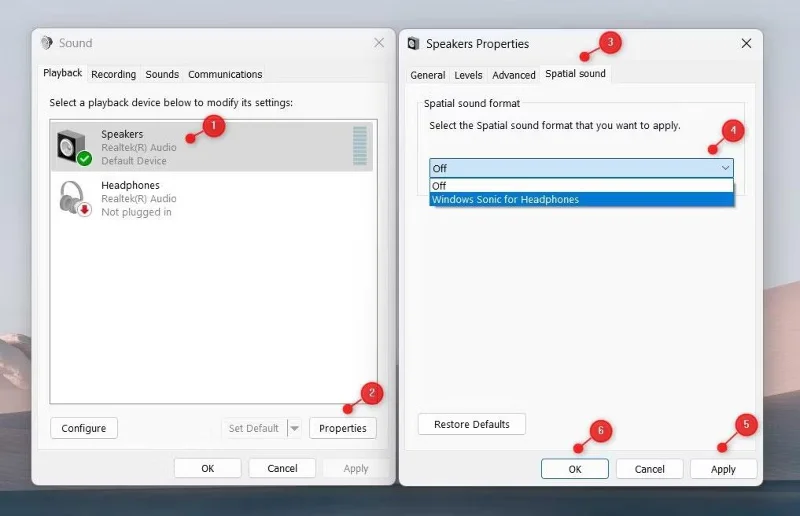 Hoe ruimtelijk geluid in Windows 11 in te schakelen