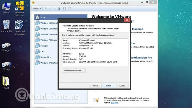 Bagaimana untuk mencipta mesin maya Windows 10 dengan VMware Player dan VirtualBox