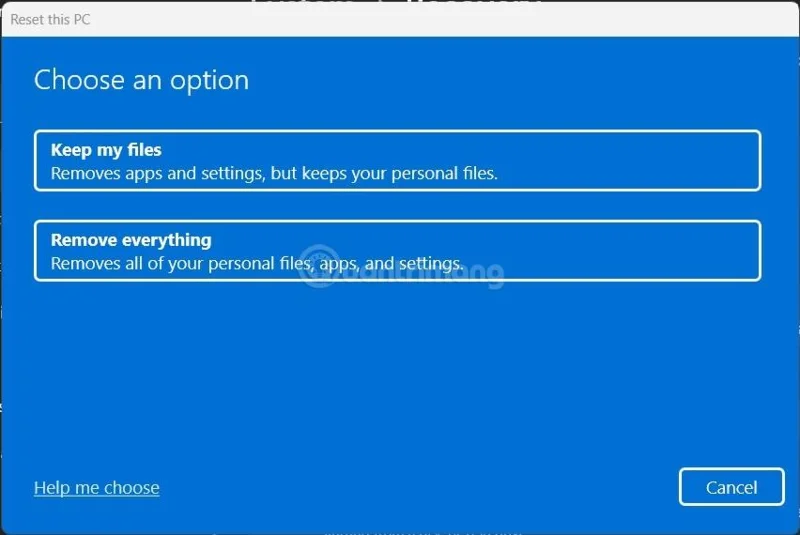So setzen Sie Windows 11 zurück und stellen die ursprünglichen Windows 11-Einstellungen wieder her