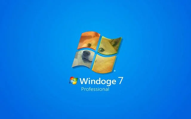 Doge Windows duvar kağıdı, Doge Windows 11 meme, Doge duvar kağıdı