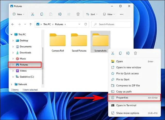 Windows'ta ekran görüntülerinin kaydedildiği konum nasıl değiştirilir?