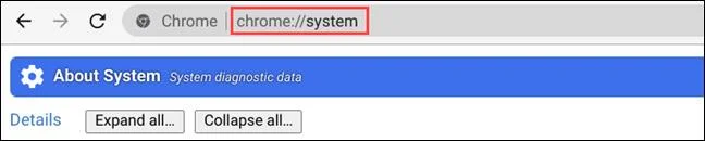 Arahan untuk melihat maklumat CPU Chromebook