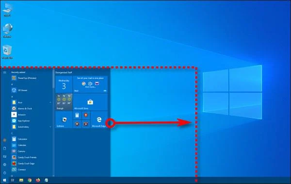Windows 10'da Başlat menüsünün boyutu nasıl değiştirilir?