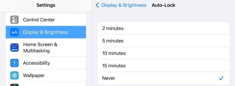 iPadがスリープ状態にならないようにする方法