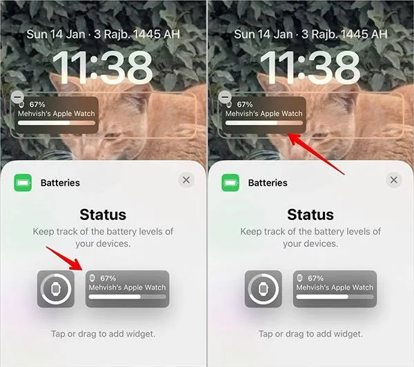 Apple Watchのバッテリー残量をiPhone画面に表示する方法