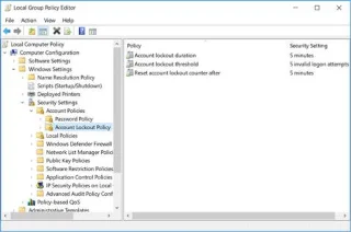 Windows 10da başarısız oturum açma denemelerinin sayısı nasıl sınırlanır?