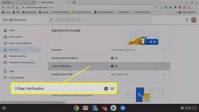 Wachtwoord wijzigen op Chromebook
