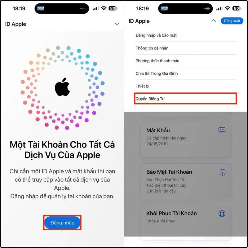 Arahan untuk menyembunyikan alamat e-mel pada iPhone menggunakan e-mel maya