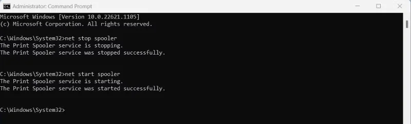 Windows'ta Yazdırma Biriktiricisi hizmeti nasıl yeniden başlatılır