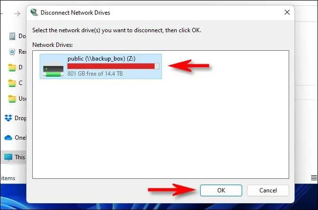 Instructies voor het toewijzen van netwerkstations in Windows 11