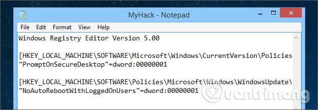 Kendi Windows Kayıt Defteri hack dosyanızı nasıl oluşturabilirsiniz?