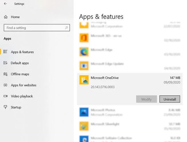 Langkah untuk melumpuhkan atau mengalih keluar sepenuhnya aplikasi OneDrive pada Windows 10