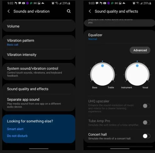 Apakah peranan yang dimainkan oleh UHQ Upscaler pada peranti Samsung?