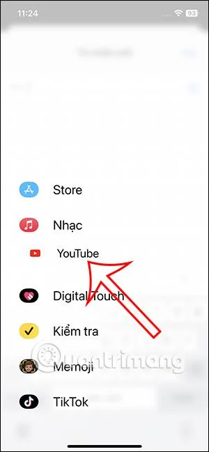 Cara melaraskan aplikasi dalam menu Mesej iPhone