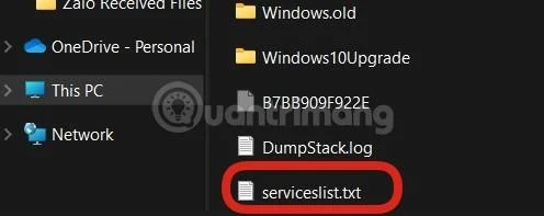 Çalışan işlemlerin listesi Windows 11'de bir metin dosyasına nasıl aktarılır