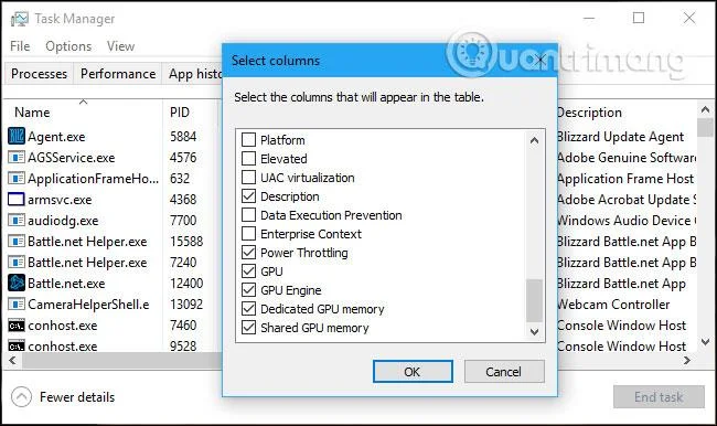 Bagaimana untuk memantau prestasi GPU dalam Windows 10 Task Manager