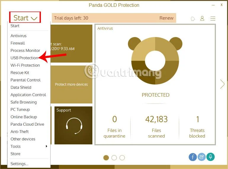 Tingkatkan keselamatan Windows dengan Perlindungan Emas Panda