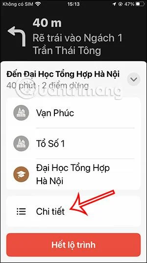 Arahan untuk menambah perhentian pada Peta Apple