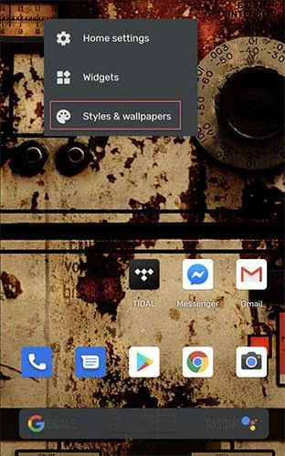 Cómo usar el menú Estilo en Pixel 4