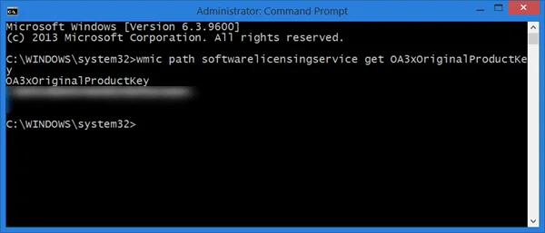Tidak perlu memasang sebarang perisian, berikut ialah cara untuk mencari Kunci Produk Windows anda