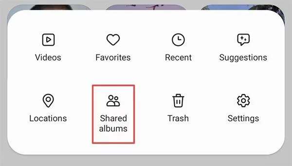 Accesso agli album condivisi