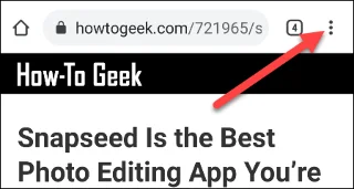 Istruzioni per attivare "Elenco di lettura" su Google Chrome Android