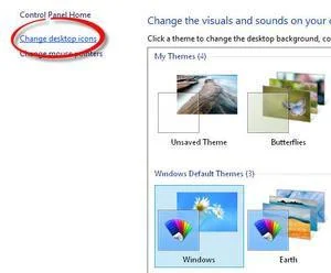 Padam ikon Homegroup pada skrin Desktop Windows 8