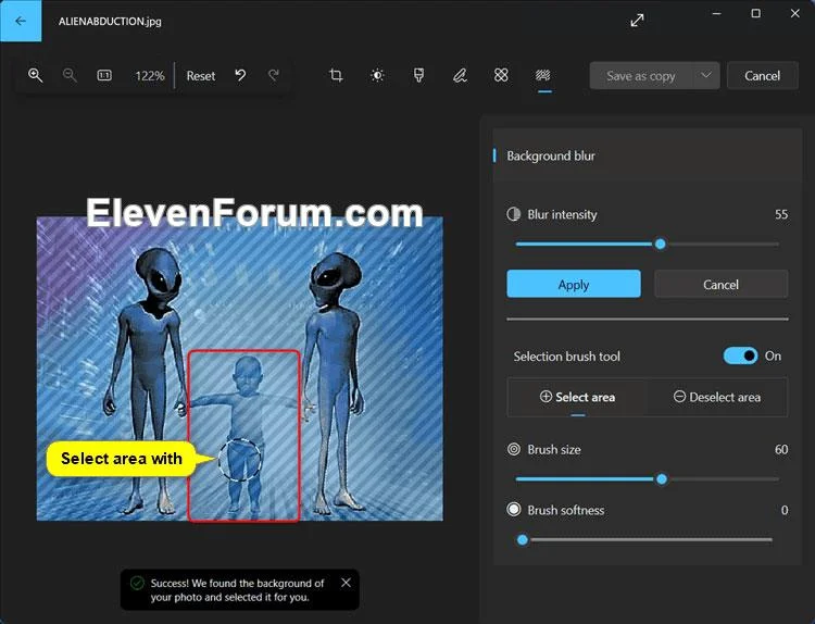 Hoe u de afbeeldingsachtergrond kunt vervagen in de Foto's Windows 11-app
