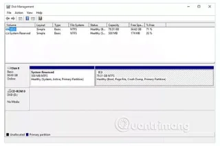 Ketahui tentang Pengurusan Cakera dalam Windows