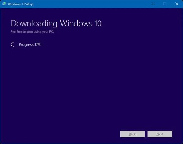 Pasang Windows 10 menggunakan Alat Windows Refresh Microsoft