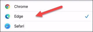 Standardbrowser Auswahl